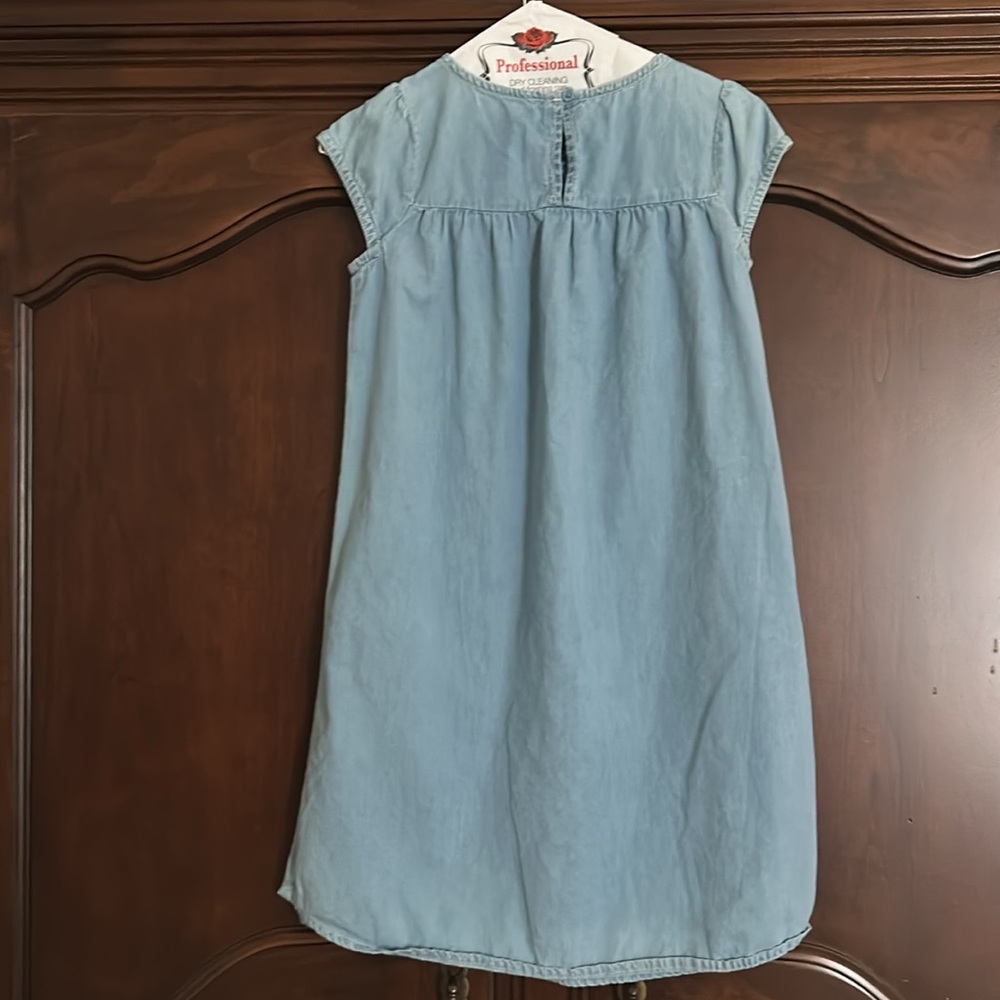 Kids Chambray Denim Dress - Picture 4 of 7